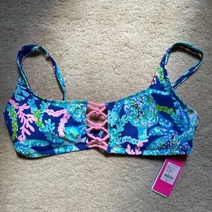 Lilly Pulitzer bikini top NWT size 10 turtlevilla